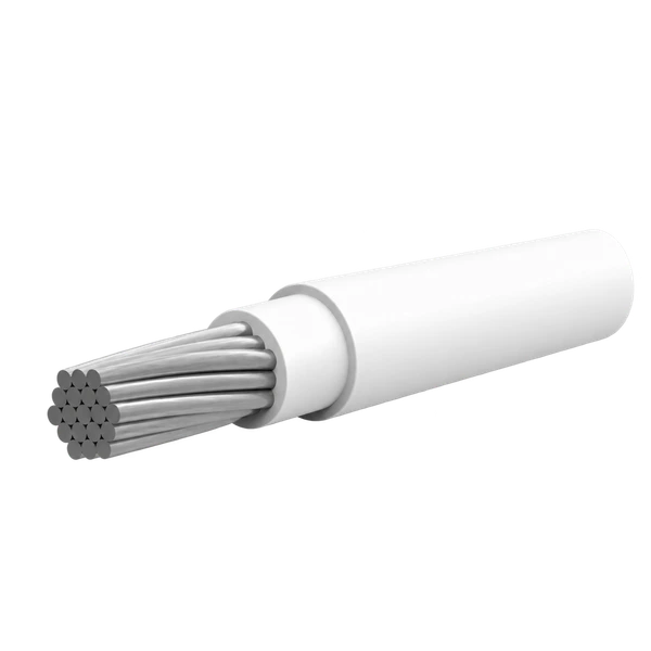 AS81044 cable cutaway showing dual-layer insulation and a stranded conductor