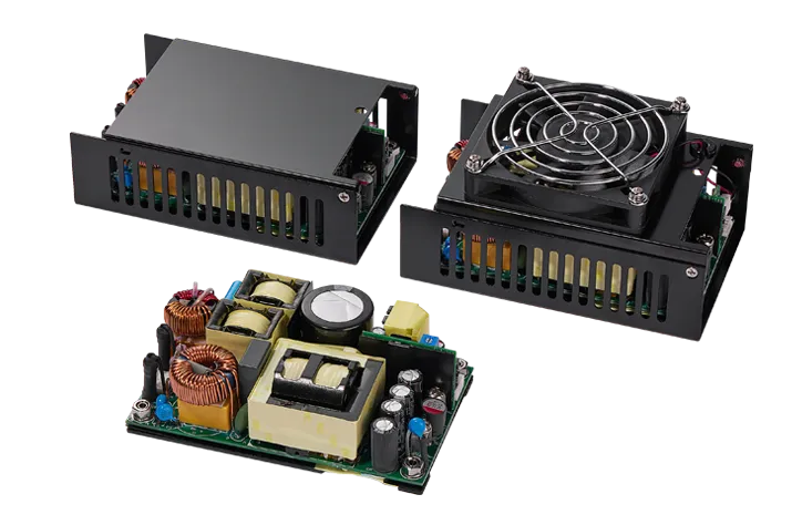 Cincon CFM600S series open-frame and enclosed power supplies